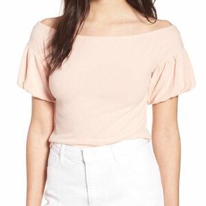 Lovefire Rib knit off the shoulders top